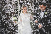 Picture of CONFETTI CANNON WITH BUTTERFLIES WHITE 40CM